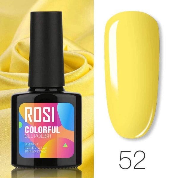 ROSI Gelpolish - Gel nagellak - Gellak - UV & LED - Geel 052 Lemon Yellow