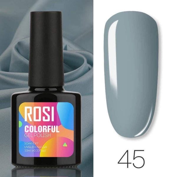 ROSI Gelpolish - Gel nagellak - Gellak - UV & LED - Grijs 045 Classic Grey