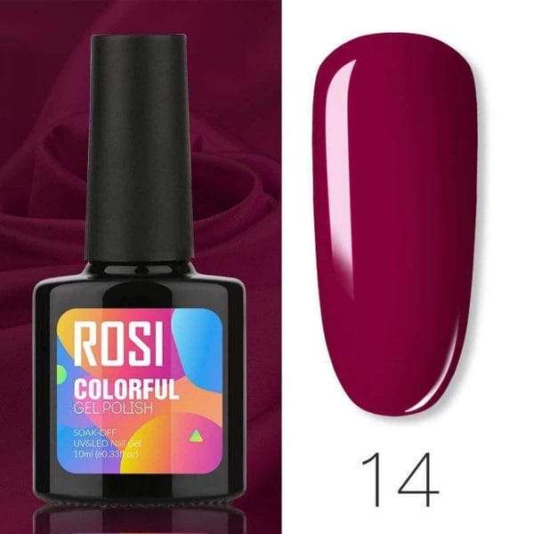 ROSI Gelpolish - Gel nagellak - Gellak - UV & LED - Rood 014 Red Wine