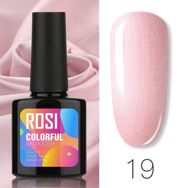 Rosi gelpolish - gel nagellak - gellak - uv & led - roze 019 shiny pink