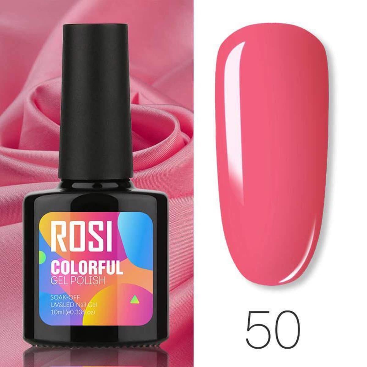 Hoopvol Protestant koper ROSI Gelpolish - Gel nagellak - Gellak - UV & LED - Roze 050 Paradise Pink  - Alles over gelnagels