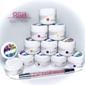 RSB - plastiline 3D gel - 11 kleuren en een siliconenborstel (alle kleuren)