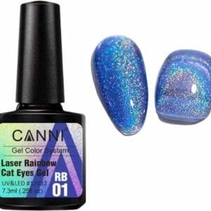 Rainbow cateye gellak RB01 - Gellak 7,3ml - Nailart - Nagelversiering - Nagelverzorging - Nagelstyliste - Glitters - Cateye nagels