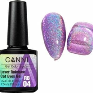 Rainbow cateye gellak RB04 - Gellak 7,3ml - Nailart - Nagelversiering - Nagelverzorging - Nagelstyliste - Glitters - Cateye nagels