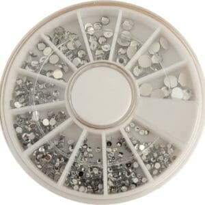 Rhinestones zilver - rhinestones steentjes - strass steentjes - nagel diamantjes - nail art set - oDaani