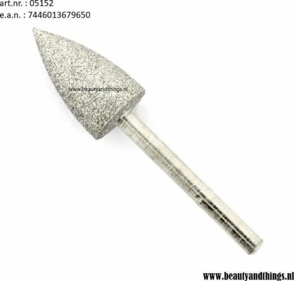 Roestvrij staal diamant frees, brede koepel D-5 ( diamond wide dome ) bitje - bitjes - manicure - pedicure - voor nagelfrees - opzetstuk