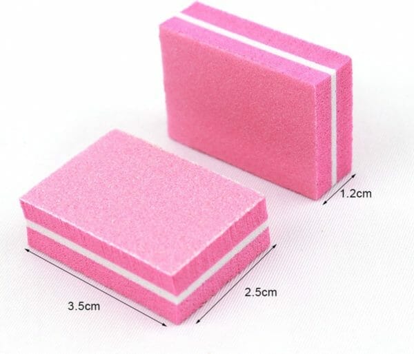 Roze nagel vijl blok kunstnagels vijlen nagels mini vijl