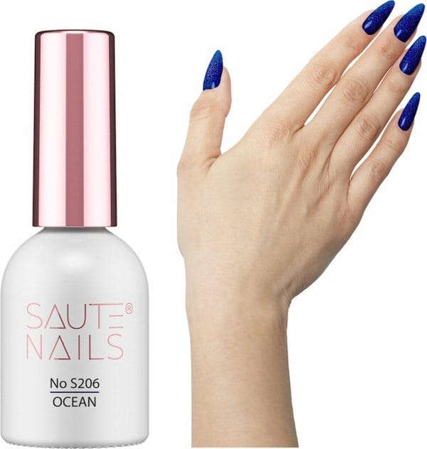 SAUTE Nails Blauw UV/LED Gellak 8ml. - S206 Ocean