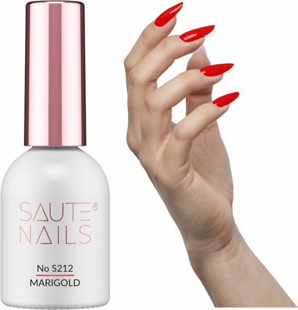 SAUTE Nails Rood UV/LED Gellak 8ml. - S212 Marigold