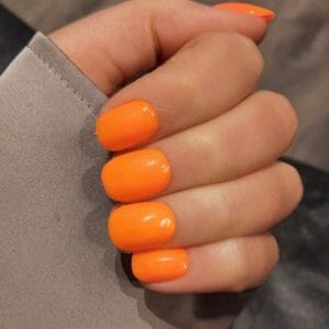 SD Press on Nails - B-Series - Plaknagels - Gelnagels - Handgemaakt - 20 stuks - B56 - Neon Oranje - Nepnagels - Kort Naturel - Korte Nagels - Accessoires - Nagelstudio - Nail Art - Nagellijm - Gellak - Nageltips - Nails at Home - Nagels