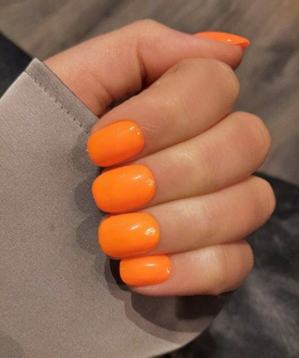 Sd press on nails - b-series - plaknagels - gelnagels - handgemaakt - 20 stuks - b56 - neon oranje - nepnagels - kort naturel - korte nagels - accessoires - nagelstudio - nail art - nagellijm - gellak - nageltips - nails at home - nagels