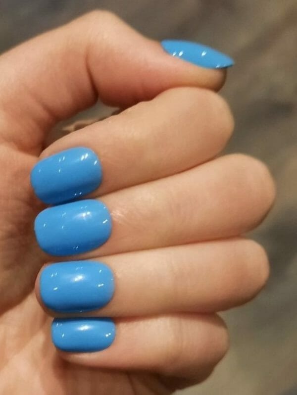 Sd press on nails - b-series - plaknagels - gelnagels - handgemaakt - 20 stuks - b61 - blauw - nepnagels - kort naturel - korte nagels - accessoires - nagelstudio - nail art - nagellijm - gellak - nageltips - nails at home - nagels
