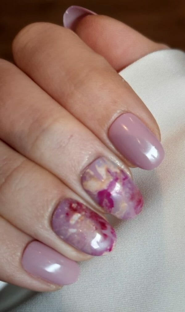 Sd press on nails - b-series - plaknagels - gelnagels - handgemaakt - 20 stuks - b88 - roze - marble - nepnagels met lijm - korter rond - accessoires feestdagen - cosplay - nagelstudio - gellak - nageltips - nagelset - nail art