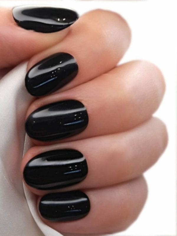 Sd press on nails - b-series - plaknagels - nagelset 20 nagels - b112 zwart - gellak - nagellak - xs almomd nageltips - nepnagels met lijm - kunstnagels - nail art - handmade - valse nagels - nagelvijl - accessoires - korte nagels