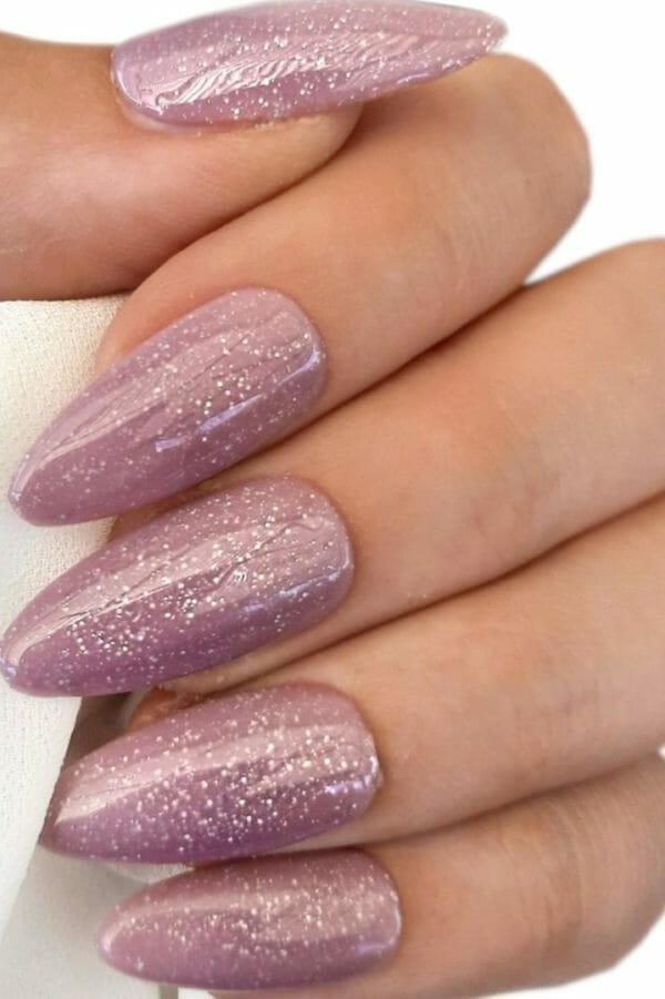 Sd press on nails - b-series - plaknagels - nagelset 20 nagels - b48 - nude mauve shimmer - gellak - nagellak - lang stiletto nageltips - nepnagels met lijm - kunstnagels - nail art - handmade - valse nagels - nagelvijl - accessoires - lange nagels