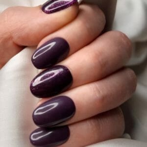 SD Press on Nails - B-Series - Plaknagels - Nagelset 20 Nagels - B78 Paars - Gellak - Nagellak - Kort Ronde Nageltips - Nepnagels met Lijm - Kunstnagels - Nail Art - Handmade - Valse nagels - Nagelvijl - Accessoires - Korte Nagels