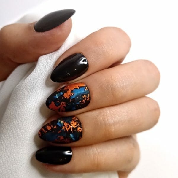 Sd press on nails - b154 - plaknagels met nagellijm - xs stiletto kunstnagels - zwart kleur -set 20 kunstnagels handgemaakt van gellak