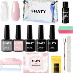 SHATY® BIAB Starter Pakket - The Clear - Builder In A Bottle - BIAB Nagellak - BIAB Set - Inclusief E-Book t.w.v €19,99 & Handleiding