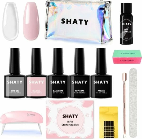 Shaty® biab starter pakket - the clear - builder in a bottle - biab nagellak - biab set - inclusief e-book t. W. V €19,99 & handleiding