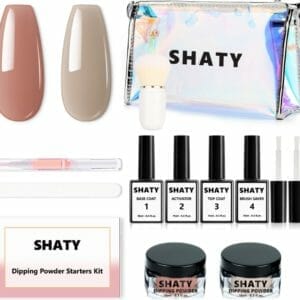 SHATY® Dipping Powder Starters Kit - Complete Set - The Nude - Acryl Nagels Starterpakket