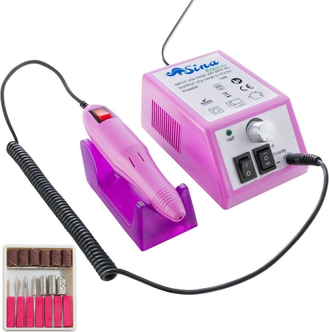 Sina professionele freesmachine manicure pedicure nagelfrees nagels design roze Sina professionele freesmachine manicure pedicure nagelfrees nagels design roze