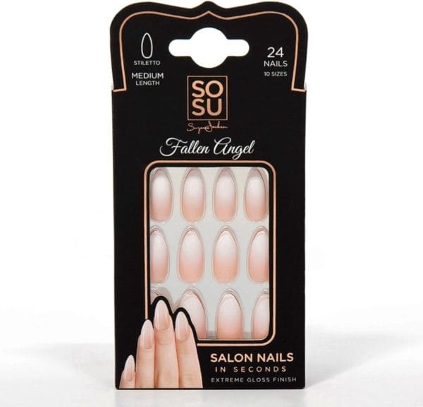 Sosu by sj false nails fallen angel- kunstnagels - nagels - press on nails - plaknagels - nepnagels - 24 stuks - beste kwaliteit