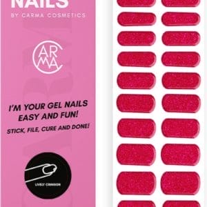 STICKY NAILS Lively Crimson (Rode Glitter Gelpolish Stickers)
