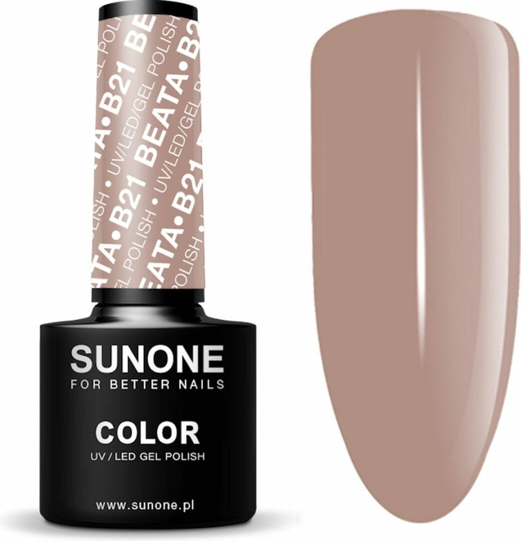 Sunone uv/led hybride gellak 5ml. - b21 beata Sunone uv/led hybride gellak 5ml. - b21 beata