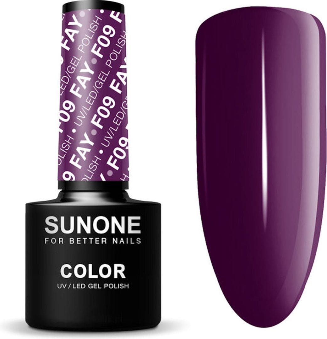 Sunone uv/led hybride gellak 5ml. - f09 fay Sunone uv/led hybride gellak 5ml. - f09 fay