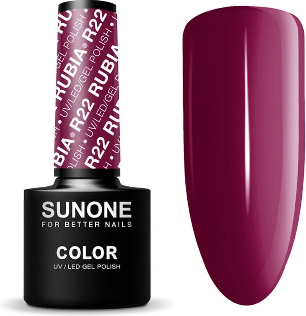 Sunone uv/led hybride gellak 5ml. - r22 rubia Sunone uv/led hybride gellak 5ml. - r22 rubia