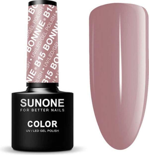 Sunone uv/led hybride gellak roze 5ml - b15 bonnie