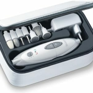 Sanitas SMA 35 Elektrische nagelvijl - Nagelfrees - Elektrische Manicure en Pedicure set - 7 Opzetstukken - Opbergtas - Beschermkap - 2 Standen - 2 Jaar garantie - Wit