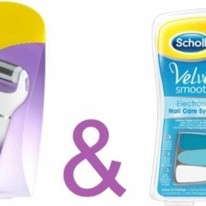 Scholl Elektrisch Velvet Smooth + Scholl Elektrisch Nagelvijl - Nagelbehandeling - Eeltverwijderaar - Scholl - Nagelverzorging - Huidverzorging - Nagelvijl - Voetverzorging - Eeltverwijderaar.