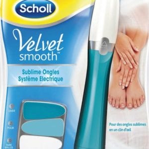 Scholl Velvet Smooth Elektrisch Nagelvijl Blauw - 1 stuk