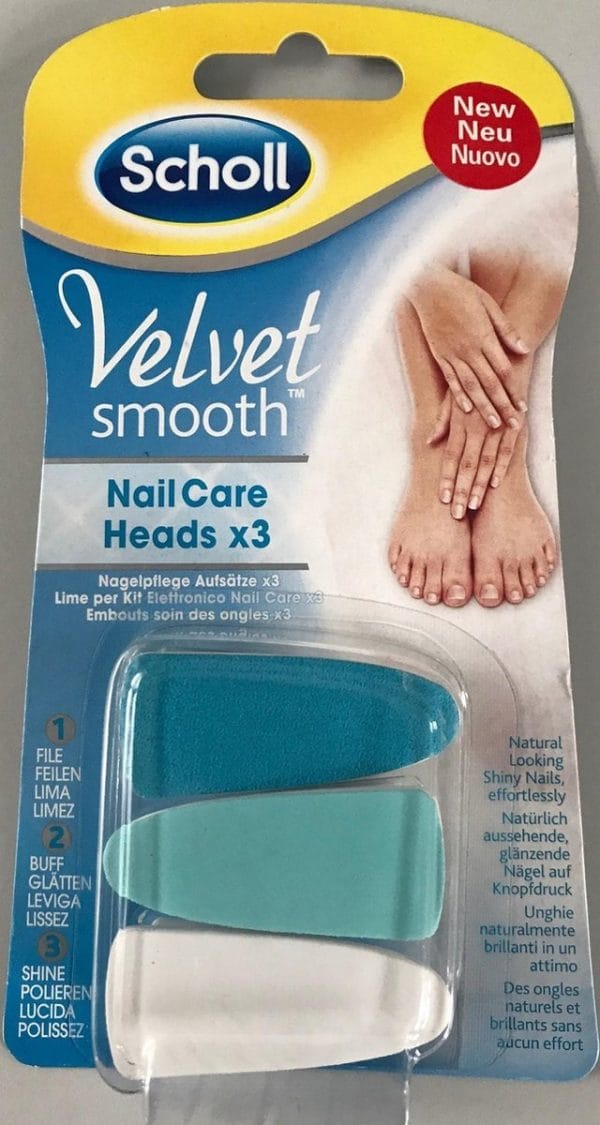Scholl Velvet smooth Nail Care Aufsätze 3er