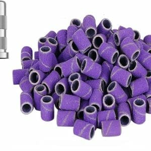 Schuurrolletjes Nagelfrees - 180 grit - 100 stuks - Schuurrolletjes - Schuurrolletjes 180 - Schuurrol - Schuurrollen - Schuurrolletjes 180 - Schuurrollen 180 grit - Schuurhulzen - Mandrel bitje - Mandrel - Sanding bands nagels - Sanding bands nails