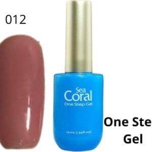 SeaCoral One Step No Wipe Gellak - Gel Nagellak - GelPolish - geen plaklaag - zónder kleeflaag, geschikt voor UV en LED - Roze 012