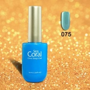 SeaCoral One Step No Wipe Gellak, Gel Nagellak, GelPolish, zónder kleeflaag, UV en LED, kleur 075