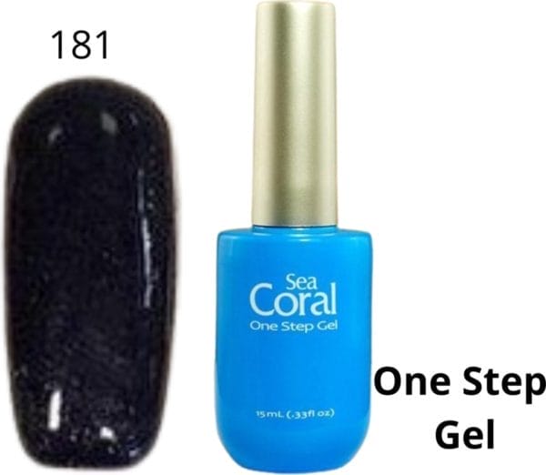Seacoral one step no wipe gellak, gel nagellak, gelpolish, zónder kleeflaag, uv en led, kleur 181