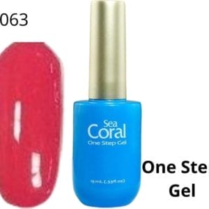 SeaCoral One Step No Wipe Gellak, Gel Nagellak, GelPolish, zónder kleeflaagUV en LED, kleur 063