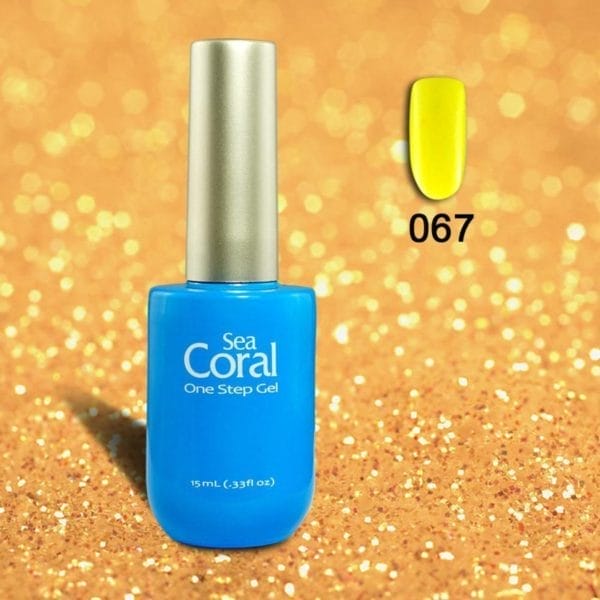 Seacoral one step no wipe gellak, gel nagellak, gelpolish, zonder kleeflaaguv en led, kleur 067