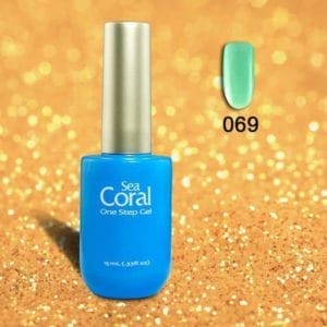 SeaCoral One Step No Wipe Gellak, Gel Nagellak, GelPolish, zonder kleeflaagUV en LED, kleur 069