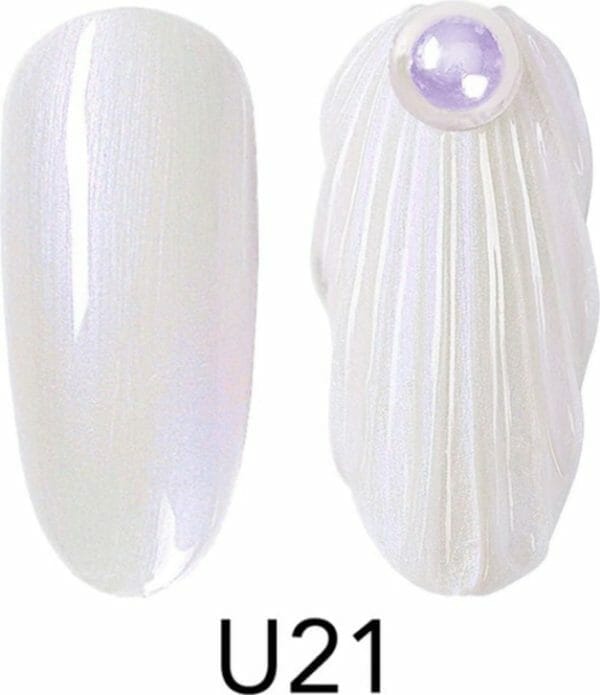 Seashell gellak u21 - nailart - mermaid gellak - nagelverzorging - nagelstyliste - nagel accessoires - nails - nailart - gelnagels
