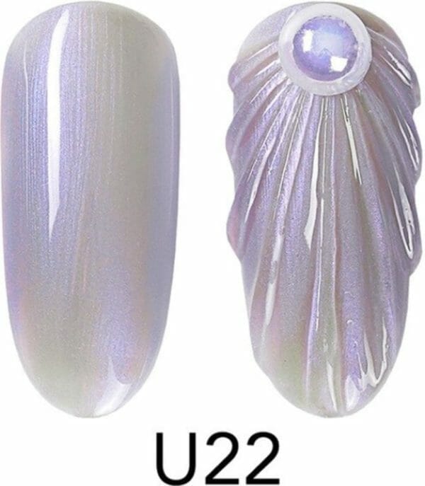 Seashell gellak u22 - nailart - mermaid gellak - nagelverzorging - nagelstyliste - nagel accessoires - nails - nailart - gelnagels