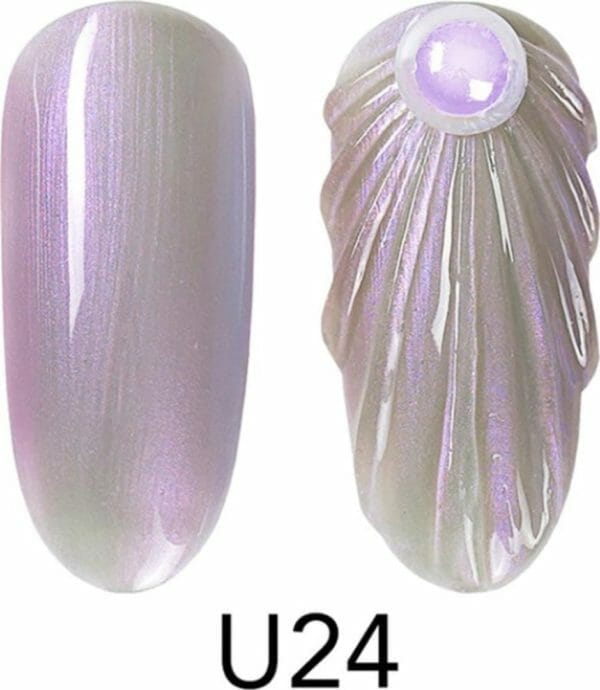 Seashell gellak u24 - nailart - mermaid gellak - nagelverzorging - nagelstyliste - nagel accessoires - nails - nailart - gelnagels