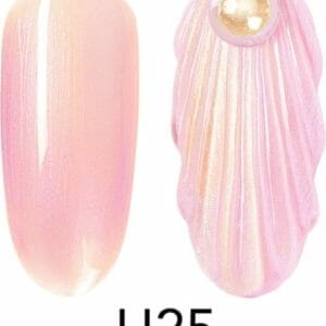 Seashell gellak U25 - Nailart - Mermaid gellak - Nagelverzorging - Nagelstyliste - Nagel accessoires - Nails - Nailart - Gelnagels