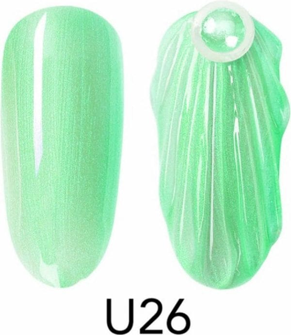 Seashell gellak u26 - nailart - mermaid gellak - nagelverzorging - nagelstyliste - nagel accessoires - nails - nailart - gelnagels