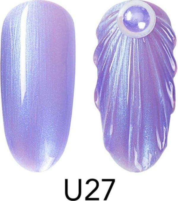 Seashell gellak u27 - nailart - mermaid gellak - nagelverzorging - nagelstyliste - nagel accessoires - nails - nailart - gelnagels