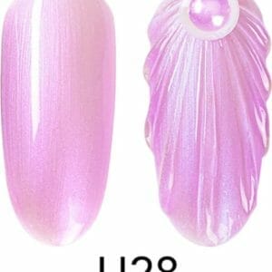 Seashell gellak U28 - Nailart - Mermaid gellak - Nagelverzorging - Nagelstyliste - Nagel accessoires - Nails - Nailart - Gelnagels