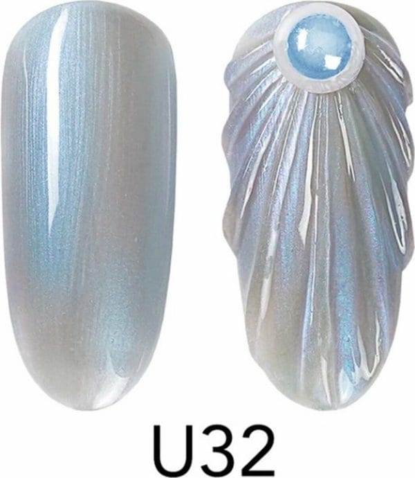 Seashell gellak U32 - Nailart - Mermaid gellak - Nagelverzorging - Nagelstyliste - Nagel accessoires - Nails - Nailart - Gelnagels